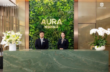 LUMIÈRE Evergreen: Nội thất sảnh được hoàn thiện cùng OPPEIN